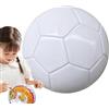 Teksome Pallone da calcio bianco, pallone da calcio fai da te - Tutto il calcio bianco,Autografo Calcio Calcio Taglia 3/4/5 Calcio Calcio Bianco Puro per Trofeo Anniversario Compleanno Laurea