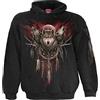 Spiral Cry of The Wolf Uomo Felpa con Cappuccio Nero S 100% Cotone Regular