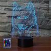 HPBN8 Ltd Creativo 3D Lupo Luce Della Notte LED Lampada 7/16 Cambiamento di Colore Lampada da Tavolo USB Power Telecomando Giocattoli per Bambini Decor di Natale Regalo di Compleanno