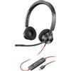 POLY Plantronics Blackwire C3320 - Cuffie stereo con connettore USB-A e braccio flessibile, colore: nero, taglia unica