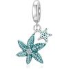 LANBEIDE Charm a forma di stella marina per charm Pandora, in argento Sterling 925, per braccialetti Pandora, regali per donne, Argento sterling