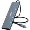 ARCELI USB-C Hub, 4 in 1 hub USB 3.2 (2 docking station USB C, 2 USB A) Distributore di porte USB 10Gbps compatibile con computer desktop, M-acBook/Air, PS 4 e altri laptop.