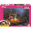 Schmidt Spiele 56558 Thomas Kinkade, Disney, Topolino e Minnie, Sweetheart Campfire, Puzzle da 200 pezzi, Multicolore, normale
