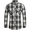 CUTeFiorino Camicia da uomo a maniche lunghe, camicia a quadri, in cotone, da uomo, a quadri, da lavoro, leggera, per il tempo libero, a quadretti colorati, Bianco. 13, XL