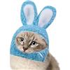 Generic Cappello con orecchie di coniglio per animali domestici, orecchie di coniglio per gatti e cani di piccola taglia, copricapo per feste di Halloween, accessorio per cosplay, feste a tema, festival,