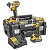 DEWALT DCK266P2T-GB XR - Kit di trapano combinato e avvitatore a percussione senza spazzole in scatola TSTAK, 1 W, 18 V, giallo/nero