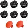 Viilich 6 Bobine di Filo di Ricambio, per tagliaerba a Batteria Einhell GE-CT 18/28 Li e GE-CT 18/28 Li TC, per Bobina di Filo di Ricambio Einhell TLE-03, 2 Ricambio Copertura Bobina TLE-03-1