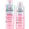 L'OREAL PARIS L'Oréal Paris Elvive Glycolic Gloss Shampoo con Acido Glicolico per Capelli Porosi e Spenti da 200ml + Trattamento Laminazione 5 minuti Sigilla Cuticole e Lucentezza Intensa da 200ml - 2 Flaconi