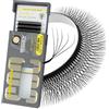 SEEDEW 5D Doppie Punte Estensioni Ciglia, Curl C 0,07 mm MIX8-15mm 12 File/Vassoio, Forma a W, 5DWW 5DD, Innesto Ciglia Volume PBT per Lash Tech, Artista, Salone di Bellezza(5DD-Nero-0,07-C-MIX8-15mm)