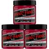 Manic Panic Hot Hot Pink Classic Creme, Vegan, Cruelty Free, Semi Permanent Hair Dye 3 x 118ml