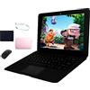 iSTYLE Mini Laptop 10,1 Pollici - Notebook Compatto Windows 10 con Display HD IPS, Processore Quad-Core, 2GB RAM, 32GB Memoria, Espandibile, Accessori Inclusi (Mouse, Custodia, Auricolari)