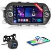 Hikity 4+64GB Android Autoradio per FIAT Tipo EGEA 2015-2017 Schermo Tattile 7 Pollici Carplay Android Auto Senza Fili Bluetooth Stereo Auto Vista Posteriore in Diretta,GPS WiFi EQ FM RDS Radio