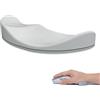 Attack Shark Poggiapolsi per Mouse Morbido e Confortevole in Silicone, Supporto per Polso Ergonomico per Mouse,Anti-Affaticamento, Portatile Durevole/Leggero, per Casa/Ufficio/Gioco-Grigio Mano Destra