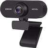 CARISSETT Webcam FullHD USB Ready 2K 1080P 720P 480P con microfoni integrati di riduzione del rumore per casa ufficio e lezioni online