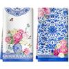Arquiel Set di 2 Strofinacci Cucina Fiore Rosa Asciugamani Da Cucina in Microfibra Assorbente Canovacci Cucina Decorazione Regali di Vacanza per Cucina 40 cm x 60 cm