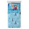 Novia - Completo Letto 1 Piazza e Mezza - Frozen - 100% Cotone, Disney, stampa colorata, facile da lavare, confortevole e piacevole sulla pelle