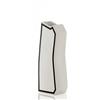 Tomasucci WINK DESIGN, Vaso LINEA-C - vaso in ceramica - colore bianco finitura opaca - dettagli in colore nero - cm 15x10x41