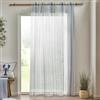 Catherine Lansfield Harbour Stripe Tenda a pannello in voile, 140 x 137 cm, colore: Bianco