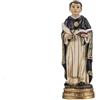 DRW Statuetta di San Tomas de Aquino Patron delle università, degli studenti e degli insegnanti in resina dipinta a mano, 12 cm