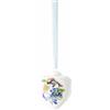 Hutschenreuther Mini cuore in porcellana 2025, cuore in porcellana da appendere, altezza 4,5 cm, edizione da collezione Pasqua, porcellana, multicolore, motivo narciso bianco