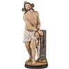 DRW Figura di Gesù Legato alla Colonna Raffigurante la flagellazione in Resina Dipinta a Mano di 21 cm, Multicolore, Medidas: 7x7x21 cm