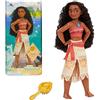 Disney Store Bambola Ufficiale Classica Vaiana per Bimbi, 26,5 cm, Include Spazzola con Dettagli modellati, Completamente posizionabile con Vestito Classico - per Bimbi dai 3 Anni in su