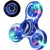 SCIONE Fidget Giocattoli Luminoso Fidget Spinner per Bambini LED Cristallo Ansia Anti-Stress Autismo Fidgets Migliore edc Giocattoli a Mano Blu