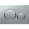 GEBERIT - SIGMA20 PLACCA DI COMANDO DOPPIO TASTO CROMO SATINATO / ANELLI CROMO 115.882.JQ.1