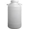 EffeDecor - Fusto Bocca Larga Bidone Tanica Contenitore in Plastica per Uso Alimentare con Coperchio, Ideali per Alimenti e Liquidi, Made in Italy 5/10/15 LT (Bianco, 10 Litri)