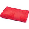 Bassetti - Telo Doccia grande 100x150 | Telo Bagno Grande in Spugna di Cotone 430 gr/m² | Morbido Asciugamano Doccia Tinta Unita - Rosso RG