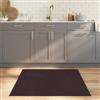vidaXL Tappeto Quadrato Marrone Scuro 100x100 cm in bambù