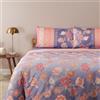 Bassetti Granfoulard Completo Letto Copripiumino Matrimoniale, Copripiumone Due Piazze in Percalle di Cotone, Sacco copri piumino Maxi, Lenzuolo Sotto con angoli, 2 Federe Posillipo L1