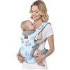 YooxArmor YooxAromr Marsupio Neonato,Ergonomico Regolabile Marsupio per Neonati 3-36 Mesi(3-30kg),Confortevole Fascia Neonato con Poggia Testa,Blu