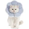 Avont Collare Morbido del Cono di Recupero del Gatto, Regolabile Leggero Gattino Elizabeth Collare per Cani, Collo Donut Stop Licking Scratching Dopo Chirurgia -Grigio(M)