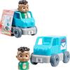 CoComelon, Veicolo con Figurina, 4 pezzi, Costruzione di Mattoni, Modello Cody Camion Posta, Giocattolo per Bambini da 18 Mesi, CCM132