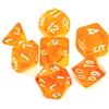 Asmodee REBEL Set di dadi RPG - Cristallo - Arancione