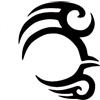 Eulenspiegel - 109045 - Stencil per il disegno degli occhi, Maori, sagoma per la pittura del viso, adatto per il trucco professionale acquatico, il trucco liquido, i tatuaggi glitterati