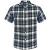 COOFANDY Camicia Uomo Maniche Corte Camicie Estive Regular Fit Camicie Quadri Flanella Camicia da Lavoro Nero & Bianco Motivo a Quadri Grandi L