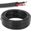 ETUKER Cavo per Veicolo 2 Poli 20M Cavo Elettrico per Rimorchio,Cavo a 2x0.75mm² Piatto Adatto per Rimorchi