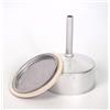 Sanfor Repuesto Cafetera Tazas | Recambio Embudo Junta | Aluminio Caucho caffettiera Italiana 12 Tazze | Ricambio Imbuto + Filtro + Guarnizione | Alluminio Gomma | Diametro 8,2 cm, Acciaio Inox