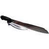 BAOUROUGE - Coltello da cucina con guida di taglio (destro) - 21cm, denti mezza-luna.
