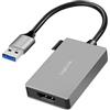 Logilink UA0233A - Adattatore USB 3.0 a HDMI (spina USB-A a presa HDMI), 0,15 m
