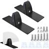 Forbabe 2 pezzi a forma di T, divisorio da scrivania, in lega di alluminio, per partizione, divisorio regolabile, clip per divisorio da scrivania per divisorio da 2 a 25 mm di spessore