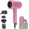 Rescien Asciugacapelli ionico 2400W [pieghevole, potente e leggero] Phon Capelli con 3 accessori/borsa da viaggio/supporto, Phone per Capelli con 3 temperature/2 velocità per viaggi in famiglia
