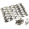 Liandasheng 20 ganci per buco della serratura in metallo raccordi per rivetti 42 mm x 16 mm per cornici specchi, armadi rivetti raccordi