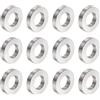 QUARKZMAN 12pz Distanziatore in Acciaio Inossidabile 10.5mm Foro x 20mm OD x 4mm Lunghezza Boccola per Vite Finitura Semplice Distanziatore Metallo Rotondo per Viti Bulloni e Barre M10