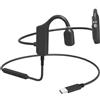 GZLMMY Cuffie a conduzione ossea TIPO C cuffie cablate con microfono adatte per telefoni cellulari, computer e tablet, X19C