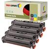 TONER EXPERTE Kit 4 TONER EXPERTE® 131X 131A 731 Toner compatibili per HP LaserJet Pro 200 Color MFP M276nw M276n M251nw M251n Canon i-SENSYS LBP7100Cn LBP7110Cw MF623Cn MF628Cw MF8230Cn MF8280Cw