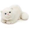 Uni-Toys - Gatto persiano, bianco, sdraiato - 31 cm (lunghezza) - gatto di peluche - peluche