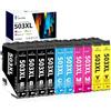 Vintella 503XL Cartucce Multipack Sostituzione per Epson 503xl Multipack per Expression Home XP-5200 XP-5205 XP5200 XP5205, Workforce WF-2960 WF-2965 WF2960 WF2965 WF-2960DWF WF-2965DWF (10 Pezzi)